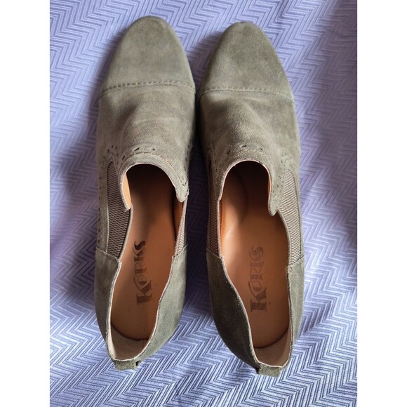 Korks by Kork Gertrude Green Suede Slip-On Shoes - Women’s Size 10M - Picture 7 of 10